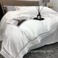 Conjunto de quatro peças Folha de cama de algodão pura montada